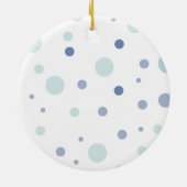 ゴッドソンファースト・コミューン、小麦、ぶどうブルー セラミックオーナメント (裏面)