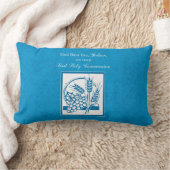 ゴッドソンファースト・コミューン、小麦、ぶどうブルー ランバークッション (ブランケット)