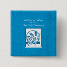 ゴッドソンファースト・コミューン、小麦、ぶどうブルー 缶バッジ