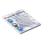 ゴッドソン詩 – 16誕生日デザイン ノートパッド (アングル)