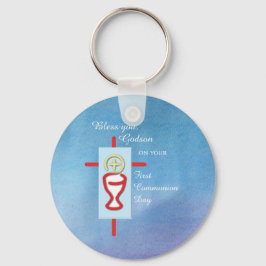 ゴッドソン、最初の聖餐式、青 キーホルダー