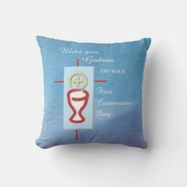 ゴッドソン、最初の聖餐式、青 クッション