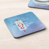 ゴッドソン、最初の聖餐式、青 コースター (左側)