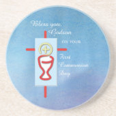 ゴッドソン、最初の聖餐式、青 コースター (正面)