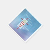 ゴッドソン、最初の聖餐式、青 スタンダードカクテルナプキン (角)