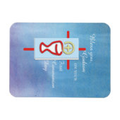 ゴッドソン、最初の聖餐式、青 マグネット (横)