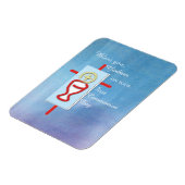 ゴッドソン、最初の聖餐式、青 マグネット (左側)