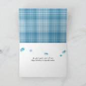 ゴッドソンon aqua plaid birthday カード (内部)