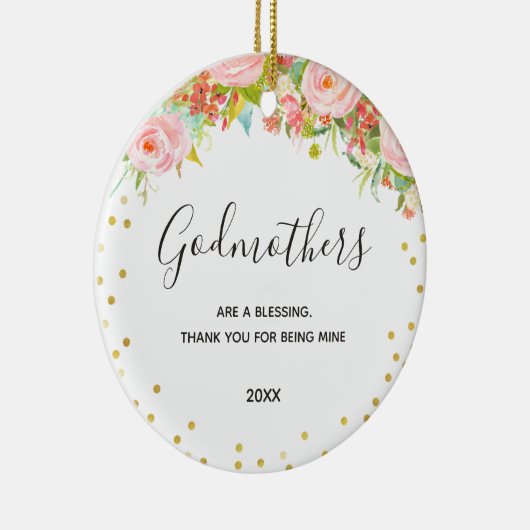 ゴッドチャイルドからのゴッドマザー提案書へのプレゼント セラミックオーナメント (右)