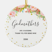 ゴッドチャイルドからのゴッドマザー提案書へのプレゼント セラミックオーナメント (正面)