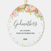 ゴッドチャイルドからのゴッドマザー提案書へのプレゼント セラミックオーナメント (左)