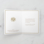 ゴッドチャイルドバプテスマ《キリスト教》洗礼式や命名式ゴッドペアレントフローラ カード (内部)