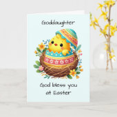 ゴッドドーターイースター恵みチックアウト開始 カード (黄色い花)