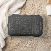 ゴッドドーターギフトやる気を起こさせるワードパーソナライズされた2 ランバークッション (ブランケット)