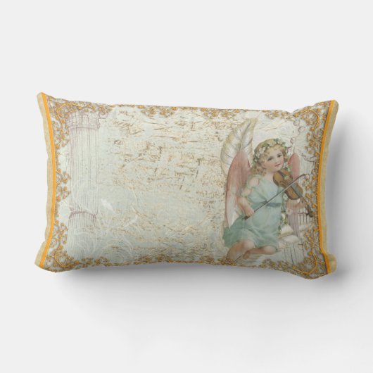 ゴッドドーターギフトコミュニオンバプティスエンジェルヴィンテージ ランバークッション (裏面)