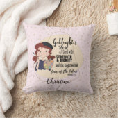 ゴッドドーターギフト引用文諺ピンクの画家アーティスト クッション (ブランケット)