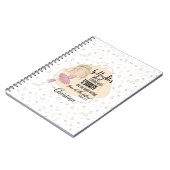 ゴッドドーターギフト引用文諺ブロンドBALLERINA ノートブック (左側)