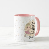 ゴッドドーターギフト引用文諺ブロンドBALLERINA マグカップ (正面右)