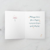 ゴッドドーターピンクブライダルシャワー傘 サンキューカード (内部)