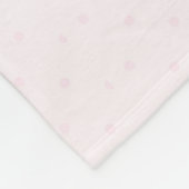 ゴッドドーターピンク金ゴールドグリッター花ユニコーン顔 フリースブランケット (角)