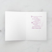 ゴッドドーターファースト聖体拝領カード、ピンク カード (内部)