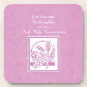 ゴッドドーターファースト聖餐式 コースター (正面)