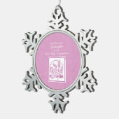 ゴッドドーターファースト聖餐式 スノーフレークピューターオーナメント (右)