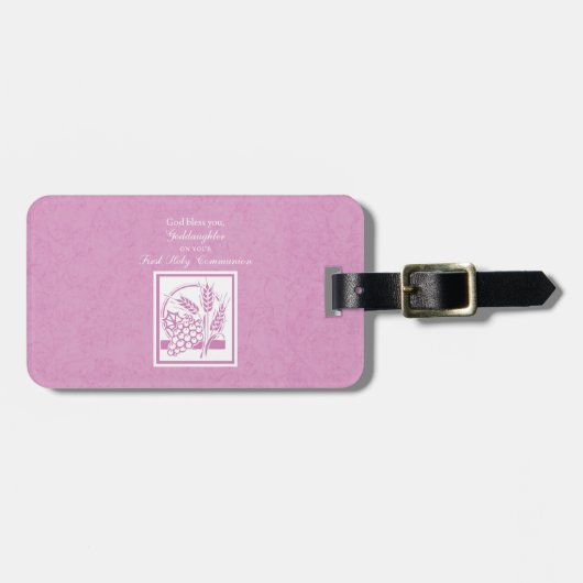 ゴッドドーターファースト聖餐式 ラゲッジタグ (正面横)