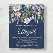 ゴッドドーターワイルドフラワーメッセパーソナライズされたージ フリースブランケット