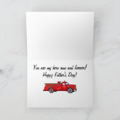 ゴッドファーザーがパパのクラシックような消防車 カード (内部)