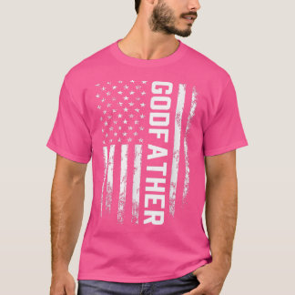 ゴッドファーザーギフトアメリカ国旗のギフト男性へ父の Tシャツ