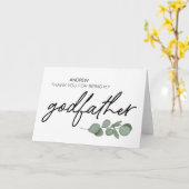 ゴッドファーザーギフト私のゴッドファーストありがとう カード (黄色い花)