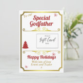 ゴッドファーザークリスマスギフトカード保持者 シーズンカード (スタンド正面)