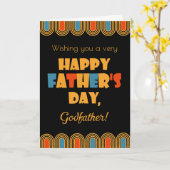 ゴッドファーザーズデイデコスタイルオンブラック カード (黄色い花)