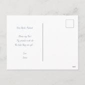 ゴッドファーザープロポーズダストブルーエレガントクレストクロス シーズンポストカード (裏面)