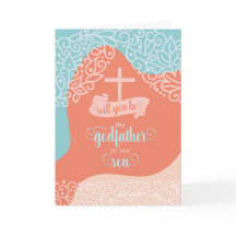 ゴッドファーザー十字架でオレンジとブルーをリクエスト