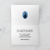 ゴッドファーザー帆船ヨットの誕生日カード カード (内部)