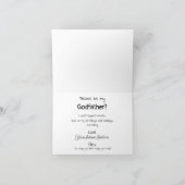 ゴッドファーザー提案フットプ生まれたばかりのリント 招待状 (内部)