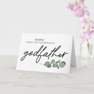 ゴッドファーザー贈り物ありがとう カード