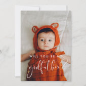 ゴッドフエレガントァーモダンル提案の写真カード 招待状 (正面)