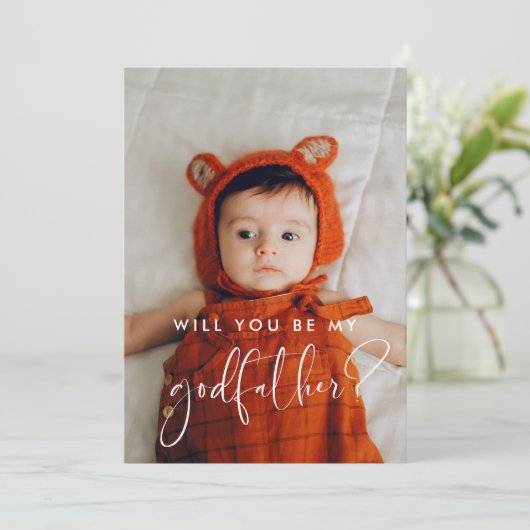 ゴッドフエレガントァーモダンル提案の写真カード 招待状 (スタンド正面)