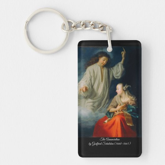 ゴッドフリート・シャルケンによる受胎告知 キーホルダー (正面)
