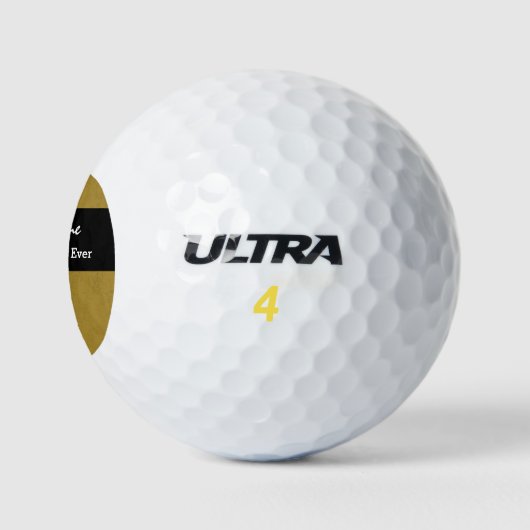 ゴッドフ最高のァート金ゴールドとブラックリボンA04 ゴルフボール (ロゴ)