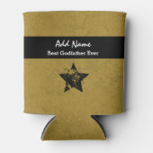 ゴッドフ最高のァート金ゴールドとブラックリボンA04 缶クーラー (正面)