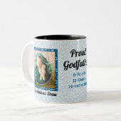 ゴッドフ誇りを持ったァー新生児ブルーキリン写真 ツートーンマグカップ (正面左)