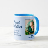 ゴッドフ誇りを持ったァー新生児ブルー写真 マグカップ (正面右)