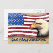 ゴッドブレスアメリカ ポストカード (正面/裏面)