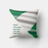 ゴッドブレスナイジェリアカスタム聖なる書物、 経典 クッション (裏面)