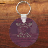 ゴッドブレスユギラフェスアートプリント/デザイン キーホルダー (正面)