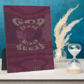 ゴッドブレスユギラフェスアートプリント/デザイン フォトプラーク (側面)